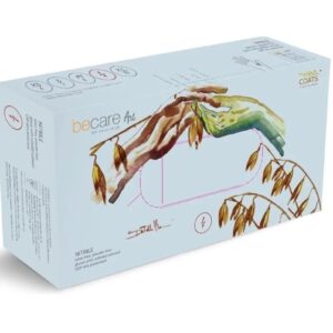 BECARE mănuși de nitril cu ovăz 200pcs S